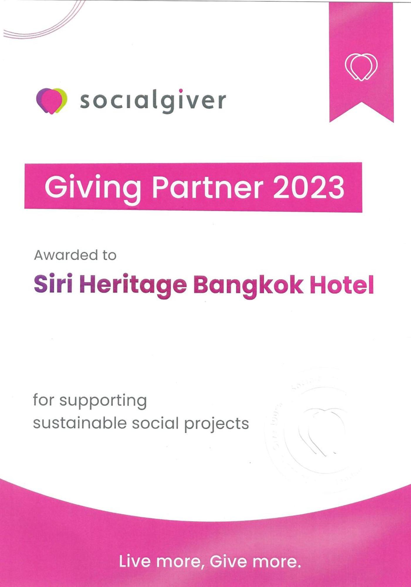 Siri Heritage Bangkok Hotel - Sha Extra Plus מראה חיצוני תמונה